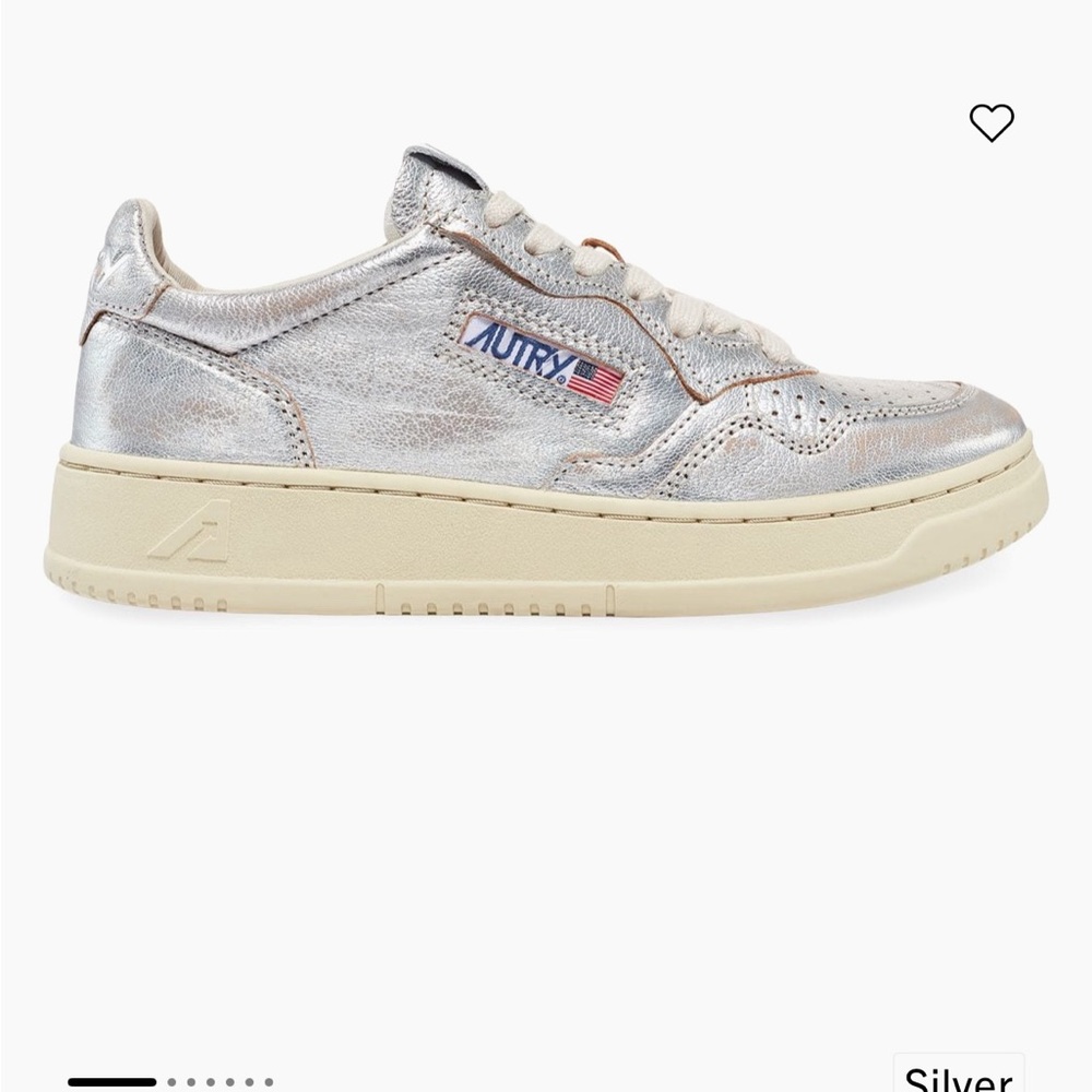Autry Silver Sneakers Size: 42 (11 US)
